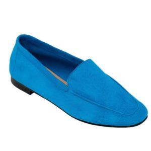Andrea Carrano Mare Loafers Suede Turquoise Blue NWB
